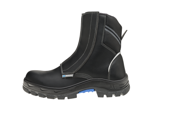 Coturno Preto em Velcro e Bico Composite Microfibra