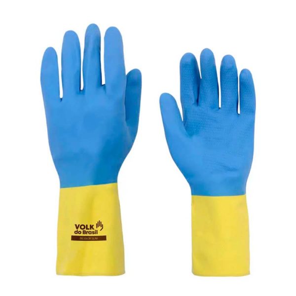 Luva de Segurança Látex e Neoprene Bicolor – Volk do Brasil