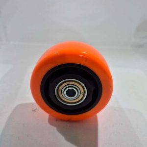 Roda BP Laranja com Rolamento de Esfera 312 BPA.E: Giro Suave e Alta Durabilidade