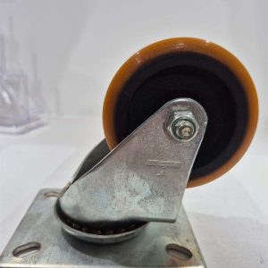 Rodízio Giratório PU 75mm GLP 312 PF.FP: Mobilidade Suave e Alta Resistência para Cargas Médias