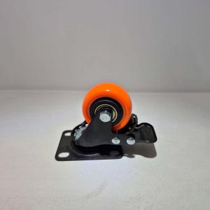 Rodízio Laranja com Placa Giratória e Freio GLPBF 210 BPA.E: Mobilidade Leve com Segurança e Controle