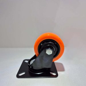 Rodízio Laranja com Placa Giratória GLPB 312 BPA.E: Mobilidade Suave e Design Moderno