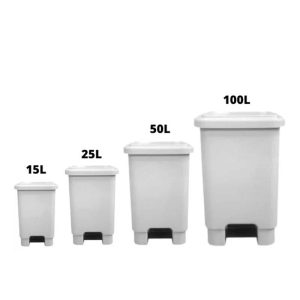 Lixeira com Pedal | 15L, 25L, 50L e 100L – Higiene e Praticidade