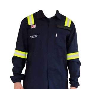 Macacão RF NR10 Offshore Padrão Petrobrás Risco 2 c/ Faixa Refletiva Cinza