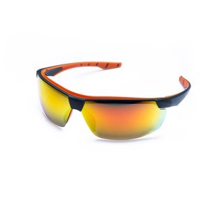 Óculos de Proteção Neon Vermelho Espelhado CA 40906 | Steelflex